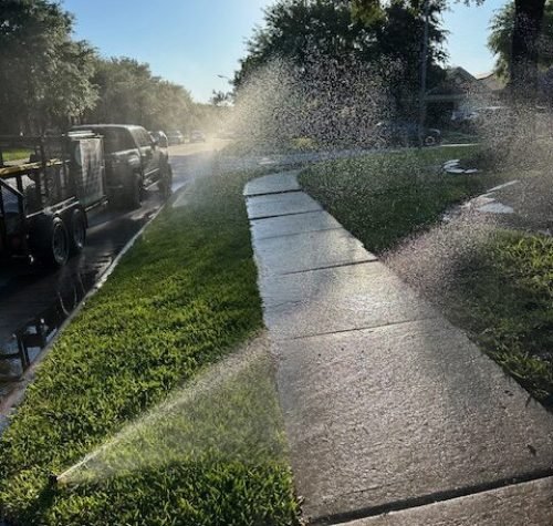 ELG Lawn Care Services repaired sprinkler system